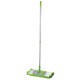 Швабра с флаундером 40 см, телескопический черенок 70-120 см, еврорезьба, МОП из микрофибры букли 