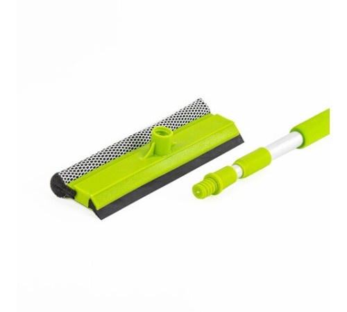 Окномойка ЛЮБАША, алюминиевая телескопическая ручка 50-90 см, рабочая часть 25 см (стяжка, губка, ручка), 603613