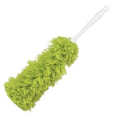 Пипидастр (сметка-метелка) для уборки пыли, метелка 35 см, рукоятка 20 см, зеленый, LAIMA, 603618