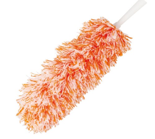 Пипидастр (сметка-метелка) для уборки пыли, метелка 30 см, рукоятка 75-120 см, оранжевый, LAIMA, 603619