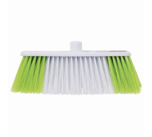 Щетка для уборки, ширина 31 см, щетина 8 см двуцветная, пластик, крепление еврорезьба, ЛЮБАША, 603629