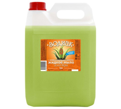 Мыло жидкое 5 л, ЗОДИАК, антибактериальное, 