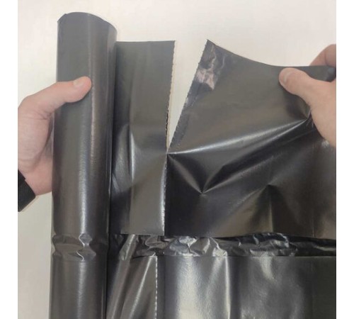 Мешки для мусора 480 л, черные, в рулоне 5 шт., ПВД, 65 мкм, 130х170 см, особо прочные, КОНЦЕПЦИЯ БЫТА 