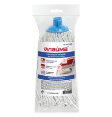 Насадка МОП веревочная для швабры, крепление еврорезьба, хлопок, длина 28 см, 200 г, LAIMA, 603788