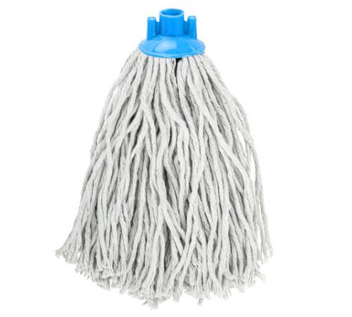 Насадка МОП веревочная для швабры, крепление еврорезьба, хлопок, длина 31 см, 220 г, LAIMA, 603789