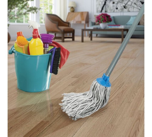 Насадка МОП веревочная для швабры, крепление еврорезьба, хлопок, длина 31 см, 220 г, LAIMA, 603789