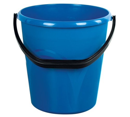 Ведро 12 л, без крышки, пластиковое, пищевое, с узором, цвет синий, мерная шкала, LAIMA, 603894