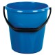 Ведро 12 л, без крышки, пластиковое, пищевое, с узором, цвет синий, мерная шкала, LAIMA, 603894