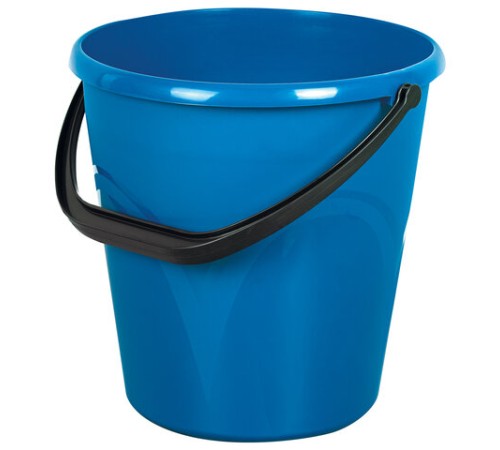 Ведро 12 л, без крышки, пластиковое, пищевое, с узором, цвет синий, мерная шкала, LAIMA, 603894