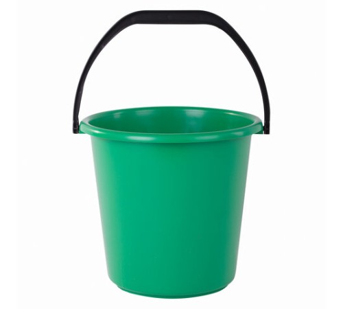 Ведро 10 л, без крышки, пластиковое, хозяйственное, УСИЛЕННОЕ, цвет ассорти, мерная шкала, LAIMA, 603895