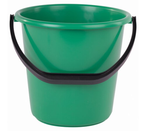 Ведро 10 л, без крышки, пластиковое, хозяйственное, УСИЛЕННОЕ, цвет ассорти, мерная шкала, LAIMA, 603895
