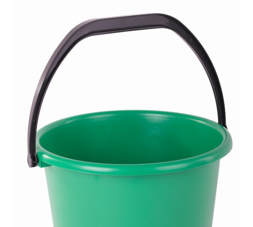 Ведро 10 л, без крышки, пластиковое, хозяйственное, УСИЛЕННОЕ, цвет ассорти, мерная шкала, LAIMA, 603895