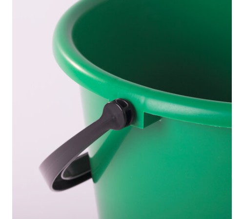 Ведро 10 л, без крышки, пластиковое, хозяйственное, УСИЛЕННОЕ, цвет ассорти, мерная шкала, LAIMA, 603895