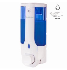 Дозатор для жидкого мыла LAIMA, НАЛИВНОЙ, 0,38 л., белый (тонированный), ABS-пластик, 603921