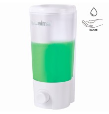 Дозатор для жидкого мыла LAIMA, НАЛИВНОЙ, 0,38 л, белый (матовый), ABS-пластик, 603922