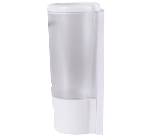 Дозатор для жидкого мыла LAIMA, НАЛИВНОЙ, 0,38 л, белый (матовый), ABS-пластик, 603922