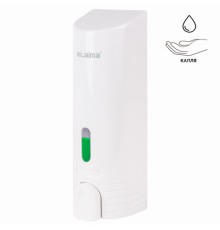 Дозатор для жидкого мыла LAIMA, НАЛИВНОЙ, 0,38 л, белый, ABS-пластик, 603923