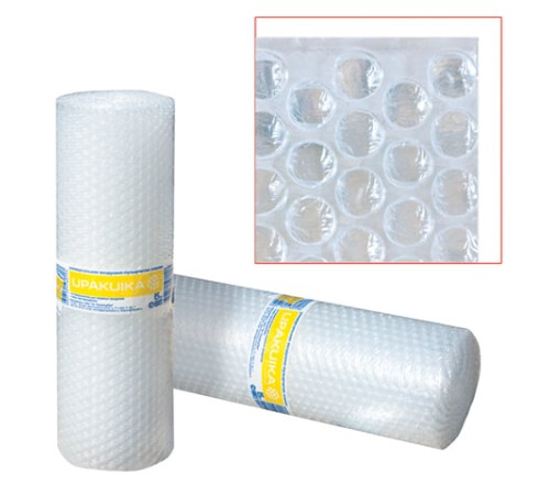 Пленка воздушно-пузырчатая UPAKUIKA, 2-х слойная, 0,4х5 м, плотность 75 г/м2