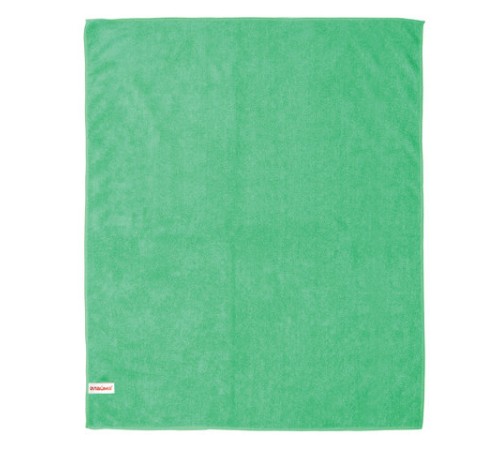 Тряпка для мытья пола из микрофибры, СУПЕР ПЛОТНАЯ, 70х80 см, зелёная, 300 г/м2, LAIMA, 603931