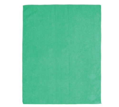 Тряпка для мытья пола из микрофибры, СУПЕР ПЛОТНАЯ, 70х80 см, зелёная, 300 г/м2, LAIMA, 603931