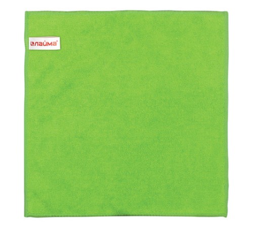Салфетка из МИКРОФИБРЫ универсальная 30х30 см, зеленая, 220 г/м2, LAIMA, 603932