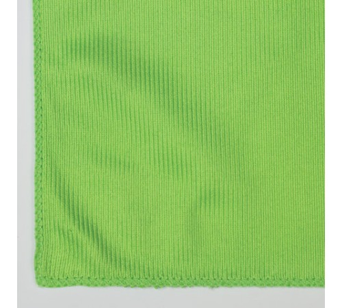 Салфетка из МИКРОФИБРЫ для стекол и зеркал 30х30 см, зеленая, 280 г/м2, LAIMA, 603933