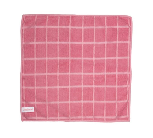 Салфетки из МИКРОФИБРЫ 25х25 см, КОМПЛЕКТ 4 шт. (2 стандарт, 2 клетка), 180 г/м2, ЛЮБАША, 603936