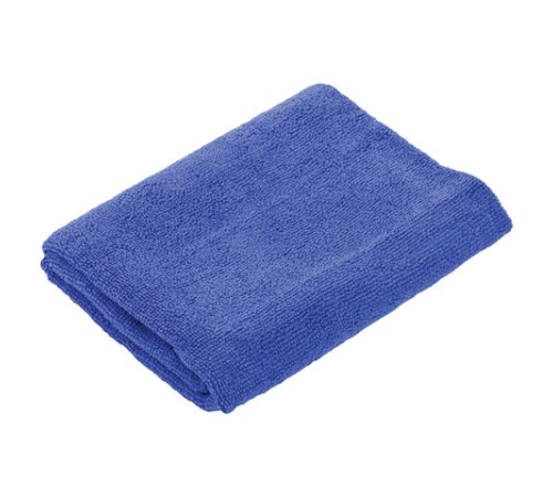 Тряпки для мытья пола, КОМПЛЕКТ 3 шт., микрофибра, 50х60 см, синие, 260 г/м2, ОФИСМАГ, 603945