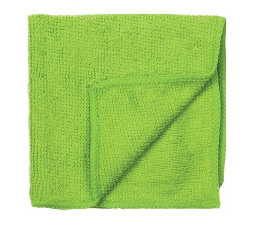 Салфетка из МИКРОФИБРЫ универсальная 25х25 см, зеленая, 180 г/м2, ЛЮБАША ЭКОНОМ, 603950