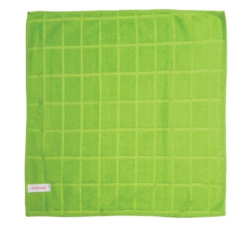 Салфетки из МИКРОФИБРЫ универсальные 40х40 см, КОМПЛЕКТ 6 шт., КЛЕТКА, ассорти, 220 г/м2, ЛЮБАША, 603951