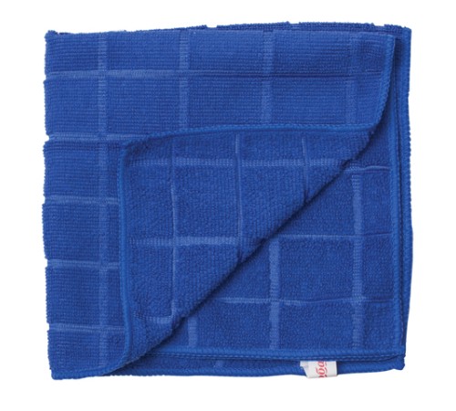 Салфетки из МИКРОФИБРЫ универсальные 40х40 см, КОМПЛЕКТ 6 шт., КЛЕТКА, ассорти, 220 г/м2, ЛЮБАША, 603951