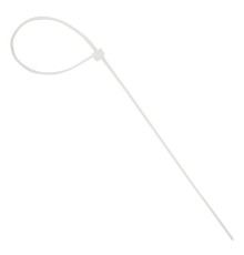 Хомуты (стяжки) нейлоновые, 3,6 мм х 200 мм, комплект 100 шт., белые, европодвес, 57-0200