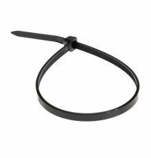 Хомуты (стяжки) нейлоновые, 3,6 мм х 200 мм, комплект 100 шт., черные, европодвес, 57-0201
