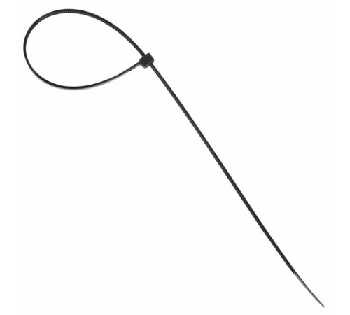 Хомуты (стяжки), нейлоновые, 3,6 мм х 300 мм, комплект 100 шт., черные, европодвес, 57-0301