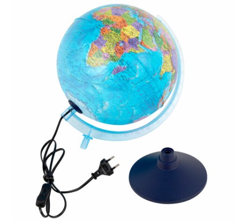 Глобус интерактивный + очки VR, политический, GLOBEN, 25 см с подсветкой, INT12500304