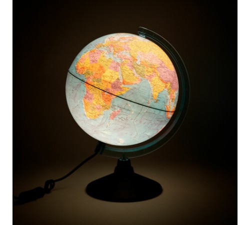 Глобус интерактивный + очки VR, политический, GLOBEN, 25 см с подсветкой, INT12500304