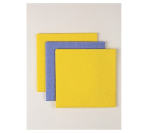 Салфетки универсальные, 38х38 см, КОМПЛЕКТ 3 шт., 110 г/м2, вискоза, PACLAN 