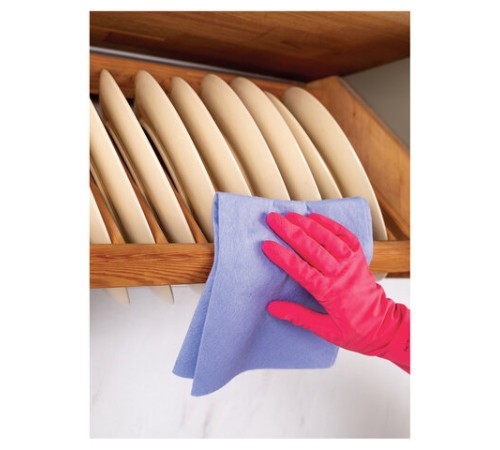 Салфетки универсальные, 38х38 см, КОМПЛЕКТ 3 шт., 110 г/м2, вискоза, PACLAN 