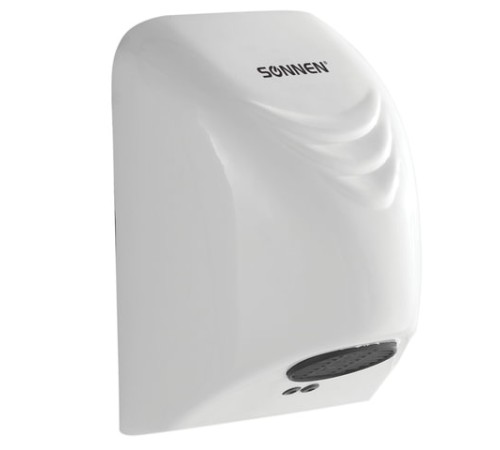 Сушилка для рук SONNEN HD-988, 850 Вт, пластиковый корпус, белая, 604189