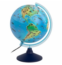 Глобус интерактивный + очки VR, зоогеографический, GLOBEN, 25см, с подсветкой, INT12500306
