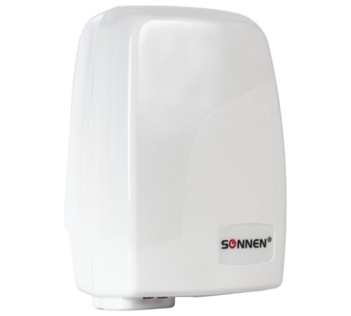 Сушилка для рук SONNEN HD-120, 1000 Вт, пластиковый корпус, белая, 604190