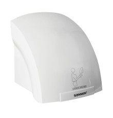 Сушилка для рук SONNEN HD-688, 2000 Вт, пластиковый корпус, белая, 604192