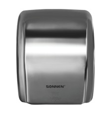 Сушилка для рук SONNEN HD-230S, 2100 Вт, нержавеющая сталь, антивандальная, хром, 604195