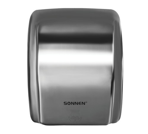 Сушилка для рук SONNEN HD-230S, 2100 Вт, нержавеющая сталь, антивандальная, хром, 604195