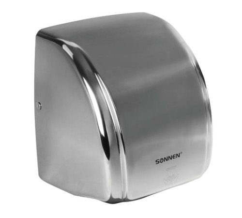 Сушилка для рук SONNEN HD-230S, 2100 Вт, нержавеющая сталь, антивандальная, хром, 604195