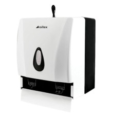 Диспенсер для полотенец KSITEX (Система H3/Н1), ZZ (V) и в рулонах, белый, ТН-8218A