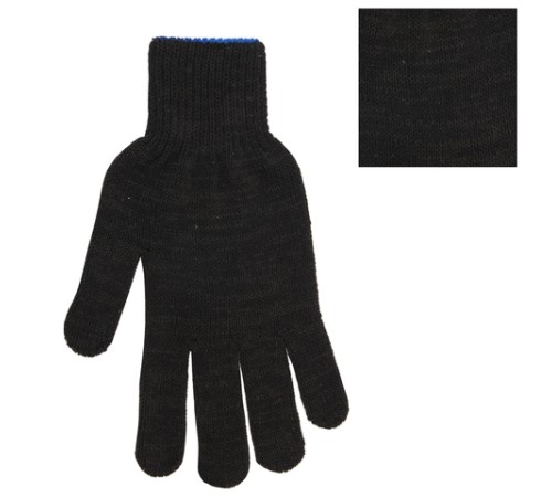 Перчатки хлопчатобумажные, КОМПЛЕКТ 5 ПАР, 10 класс, 50-52 г, 133 текс, ПВХ-точка, LAIMA ЛЮКС 2, ЧЕРНЫЕ, 604470