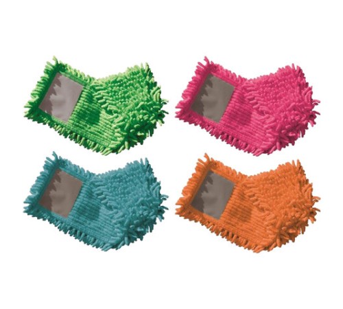 Насадка МОП плоская для швабры/держателя 40 см, карманы (ТИП К), ворсистая микрофибра, ворс 2 см, YORK 