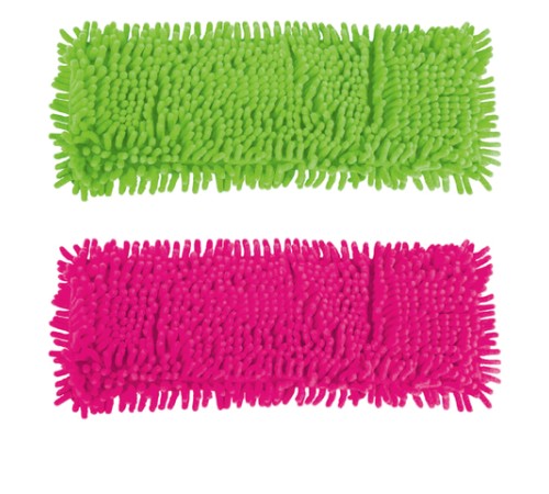 Насадка МОП плоская для швабры/держателя 40 см, карманы (ТИП К), ворсистая микрофибра, ворс 2 см, YORK 