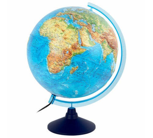 Глобус интерактивный + очки VR, физический / политический, GLOBEN, 32 см, рельефный, с подсветкой, INT13200290